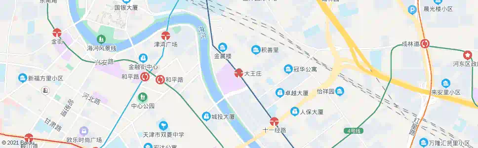 天津大王庄地铁站_公交站地图_天津公交_妙搜公交查询2025