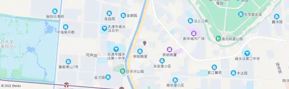 天津照明里_公交站地图_天津公交_妙搜公交查询2025