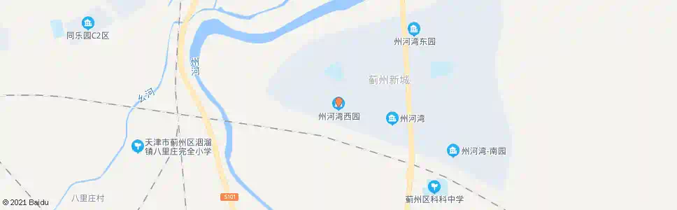 天津州河湾西园_公交站地图_天津公交_妙搜公交查询2025