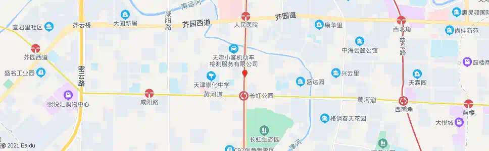 天津黄河道_公交站地图_天津公交_妙搜公交查询2025
