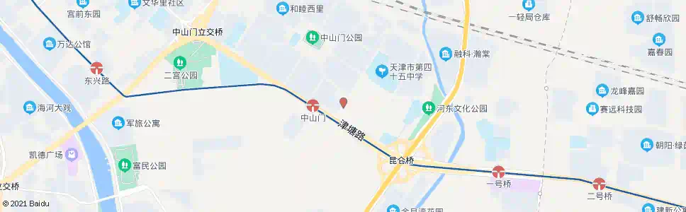 天津中山门南里_公交站地图_天津公交_妙搜公交查询2025