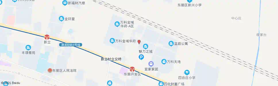 天津万科魅力城_公交站地图_天津公交_妙搜公交查询2025