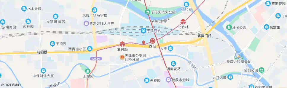 天津西站南广场_公交站地图_天津公交_妙搜公交查询2025