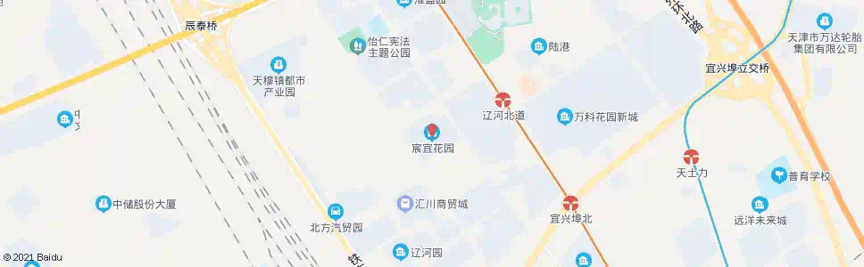 天津宸宜花园_公交站地图_天津公交_妙搜公交查询2025