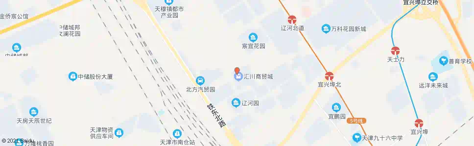 天津蓝海商贸城_公交站地图_天津公交_妙搜公交查询2025