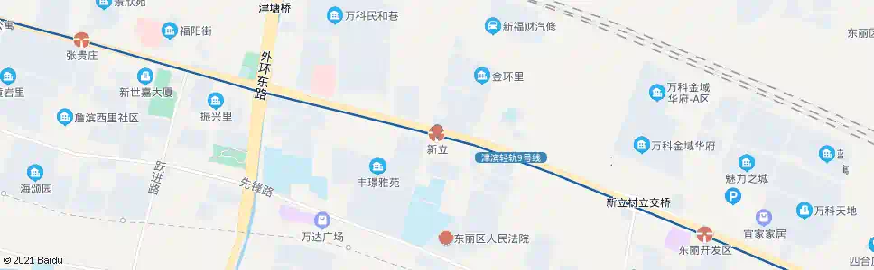 天津新立村轻轨站_公交站地图_天津公交_妙搜公交查询2025