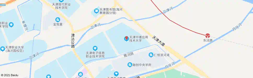 天津中德职业技术学院_公交站地图_天津公交_妙搜公交查询2025