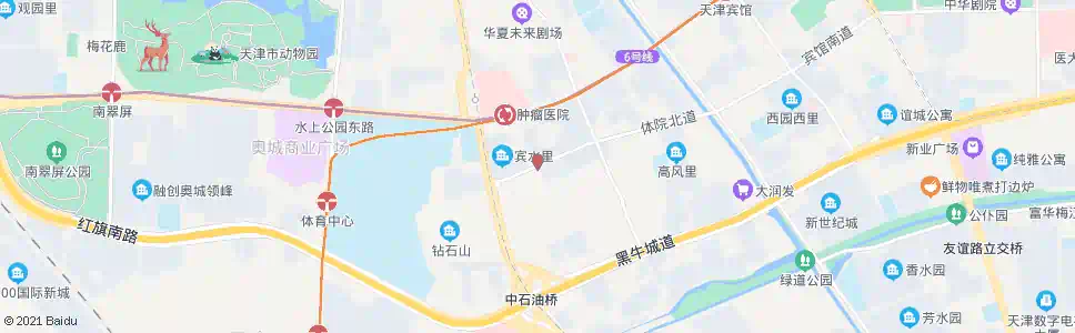 天津体北道_公交站地图_天津公交_妙搜公交查询2025
