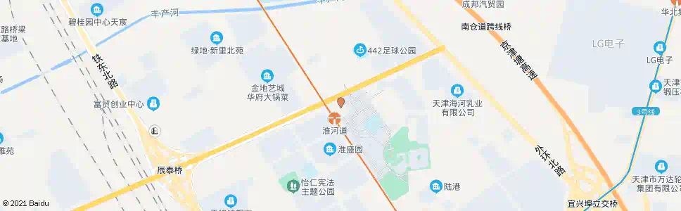天津淮河道公交站_公交站地图_天津公交_妙搜公交查询2025
