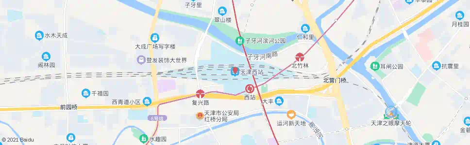 天津环河西路(西行)_公交站地图_天津公交_妙搜公交查询2025