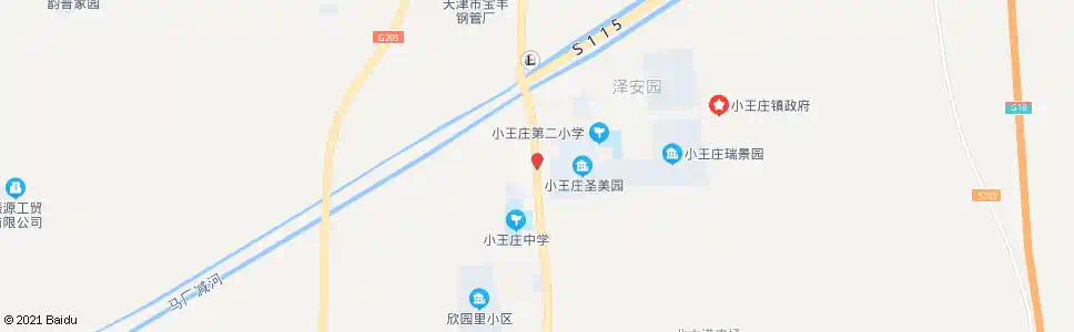 天津小王庄镇政府_公交站地图_天津公交_妙搜公交查询2025