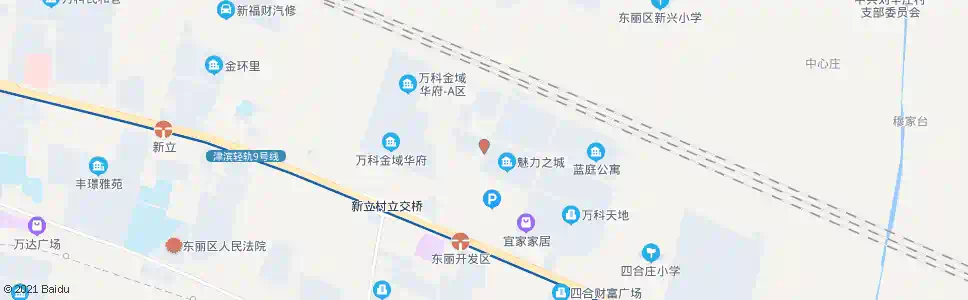 天津万科魅力城(终点站)_公交站地图_天津公交_妙搜公交查询2025
