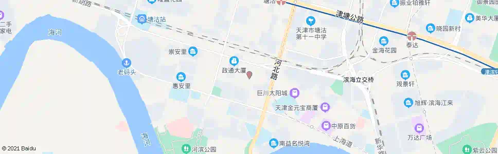 天津政通大厦_公交站地图_天津公交_妙搜公交查询2025