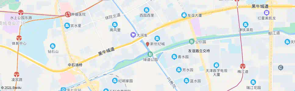 天津新世纪城_公交站地图_天津公交_妙搜公交查询2025