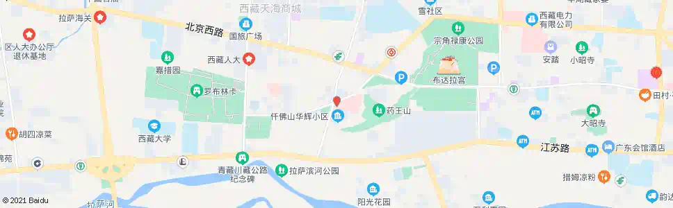 拉萨区老干部活动中心站_公交站地图_拉萨公交_妙搜公交查询2025