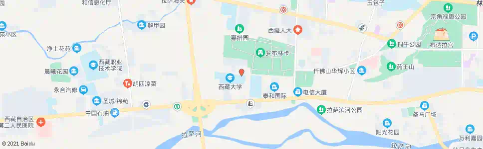 拉萨第八安居园站_公交站地图_拉萨公交_妙搜公交查询2025
