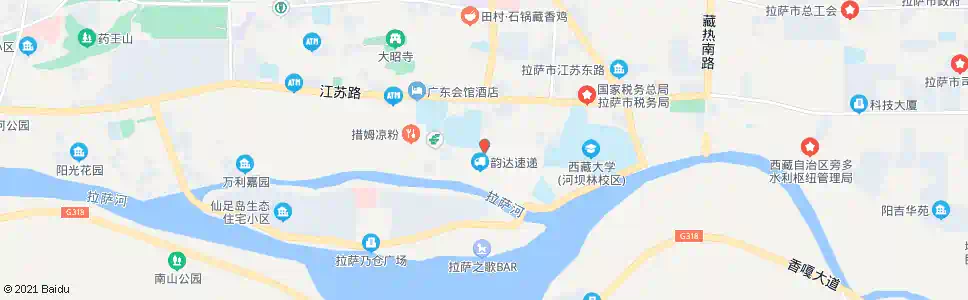 拉萨体育局站_公交站地图_拉萨公交_妙搜公交查询2025