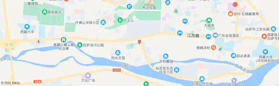 拉萨圣马广场站_公交站地图_拉萨公交_妙搜公交查询2025