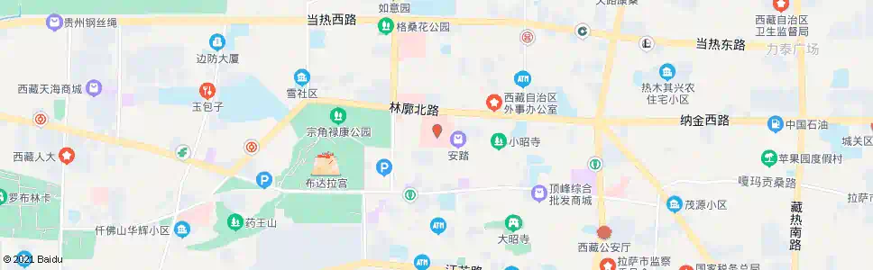 拉萨市医院站_公交站地图_拉萨公交_妙搜公交查询2025