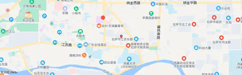 拉萨市教育局站_公交站地图_拉萨公交_妙搜公交查询2025