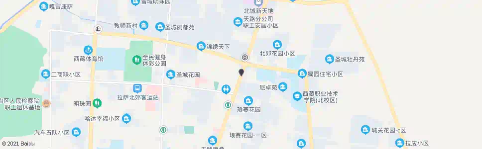 拉萨北郊菜市场_公交站地图_拉萨公交_妙搜公交查询2025