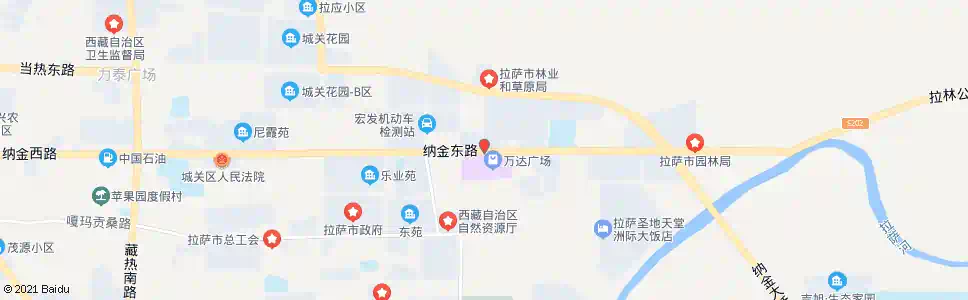拉萨纳金乡政府站_公交站地图_拉萨公交_妙搜公交查询2025