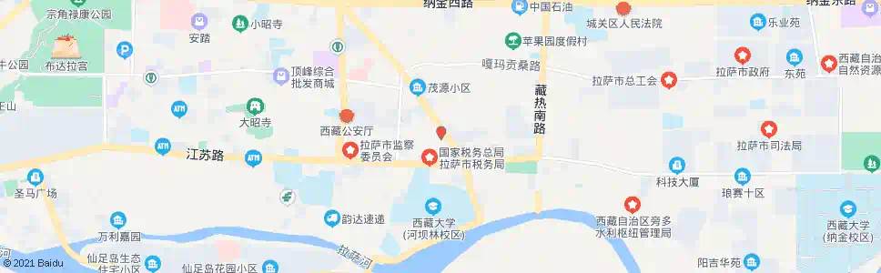 拉萨区群艺馆站_公交站地图_拉萨公交_妙搜公交查询2025