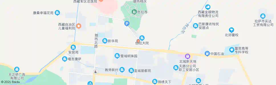 拉萨色拉北路站_公交站地图_拉萨公交_妙搜公交查询2025
