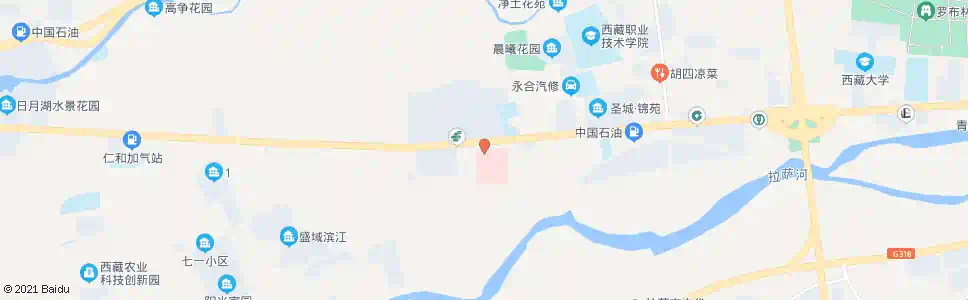 拉萨二医院站_公交站地图_拉萨公交_妙搜公交查询2025