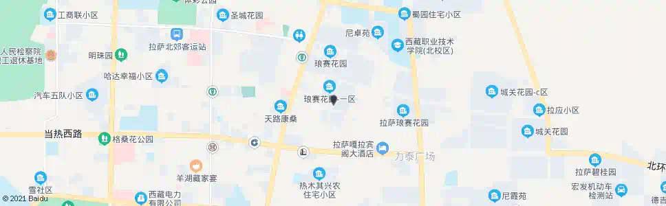 拉萨琅赛花园站_公交站地图_拉萨公交_妙搜公交查询2025