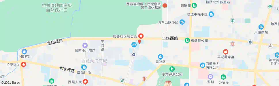 拉萨拉鲁小学站_公交站地图_拉萨公交_妙搜公交查询2025
