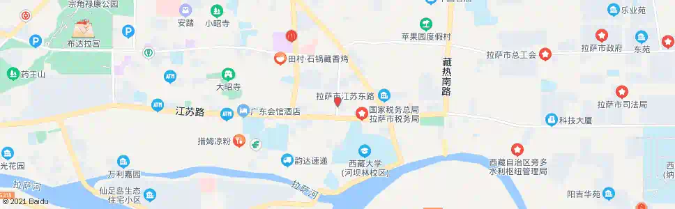 拉萨日光宾馆东门站_公交站地图_拉萨公交_妙搜公交查询2025