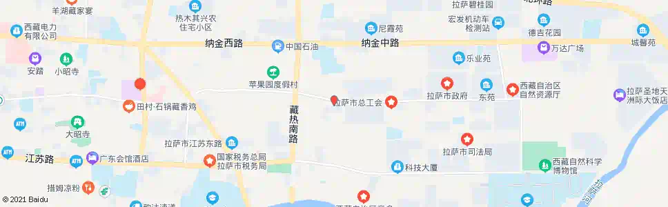 拉萨市歌舞团站_公交站地图_拉萨公交_妙搜公交查询2025