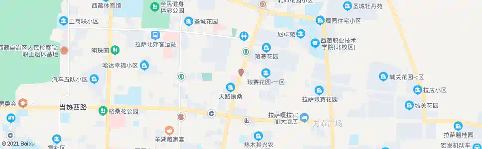 拉萨夺底中路站_公交站地图_拉萨公交_妙搜公交查询2025