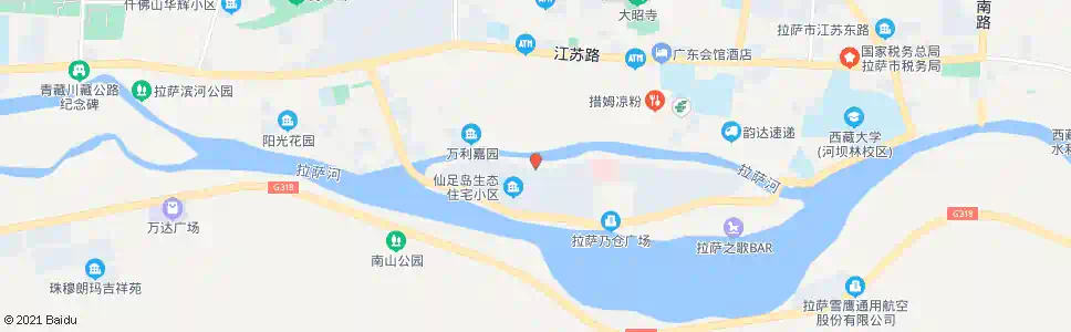 拉萨仙足岛生态小区站_公交站地图_拉萨公交_妙搜公交查询2025