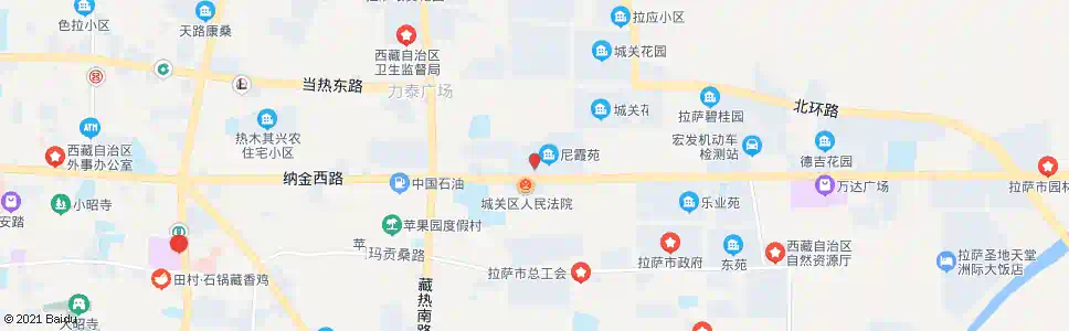 拉萨尼吉苑小区站_公交站地图_拉萨公交_妙搜公交查询2025