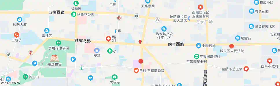 拉萨银桥饭店站_公交站地图_拉萨公交_妙搜公交查询2025