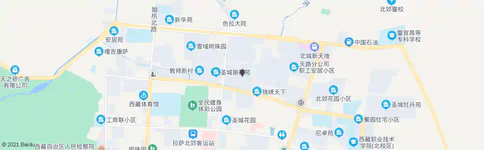 拉萨第四安居园站_公交站地图_拉萨公交_妙搜公交查询2025