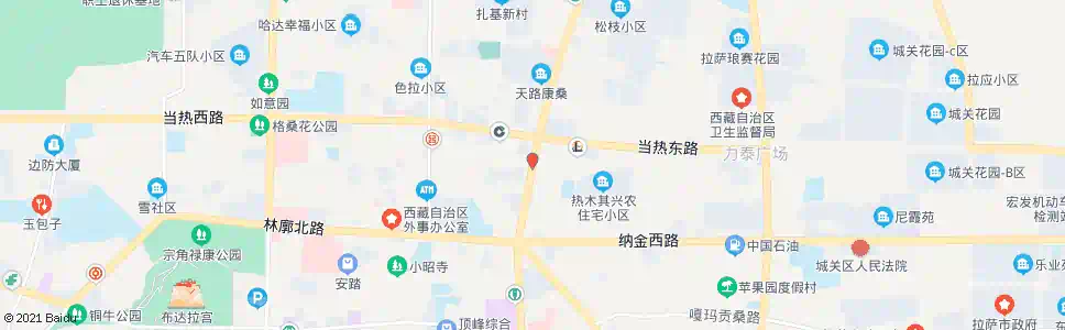 拉萨水电设计院站_公交站地图_拉萨公交_妙搜公交查询2025