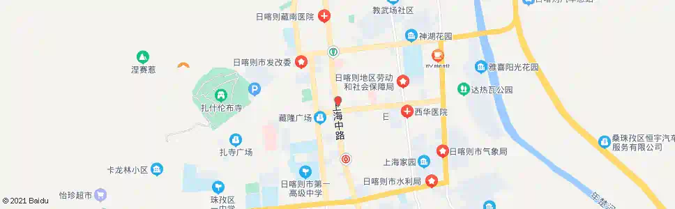 日喀则上海广场_公交站地图_日喀则公交_妙搜公交查询2025