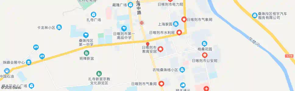 日喀则扎西吉彩居委会_公交站地图_日喀则公交_妙搜公交查询2025