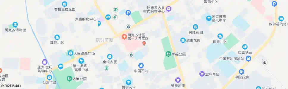 阿克苏团结路(西行)_公交站地图_阿克苏公交_妙搜公交查询2025