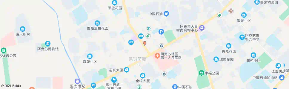 阿克苏栏杆路(南行)_公交站地图_阿克苏公交_妙搜公交查询2025