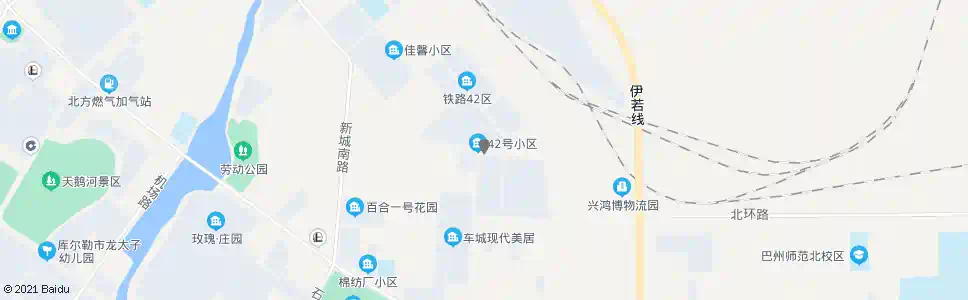 巴音郭楞42号小区_公交站地图_巴音郭楞公交_妙搜公交查询2025