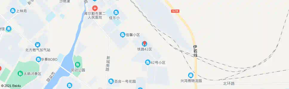 巴音郭楞铁路42区_公交站地图_巴音郭楞公交_妙搜公交查询2025