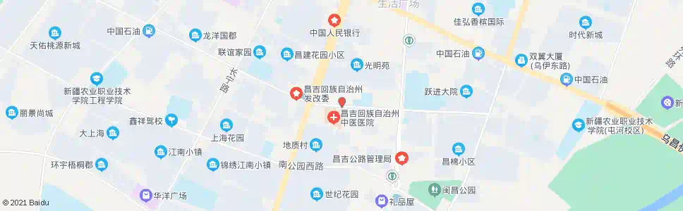昌吉中医院_公交站地图_昌吉公交_妙搜公交查询2025