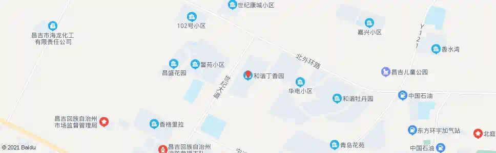 昌吉和谐丁香园_公交站地图_昌吉公交_妙搜公交查询2025
