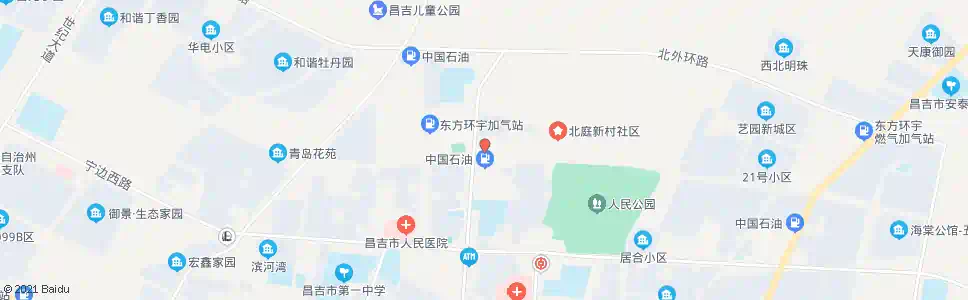 昌吉北公园后门_公交站地图_昌吉公交_妙搜公交查询2025