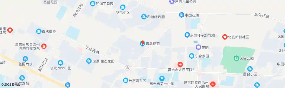 昌吉青岛花苑_公交站地图_昌吉公交_妙搜公交查询2025