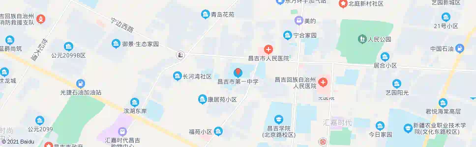 昌吉市一中_公交站地图_昌吉公交_妙搜公交查询2025